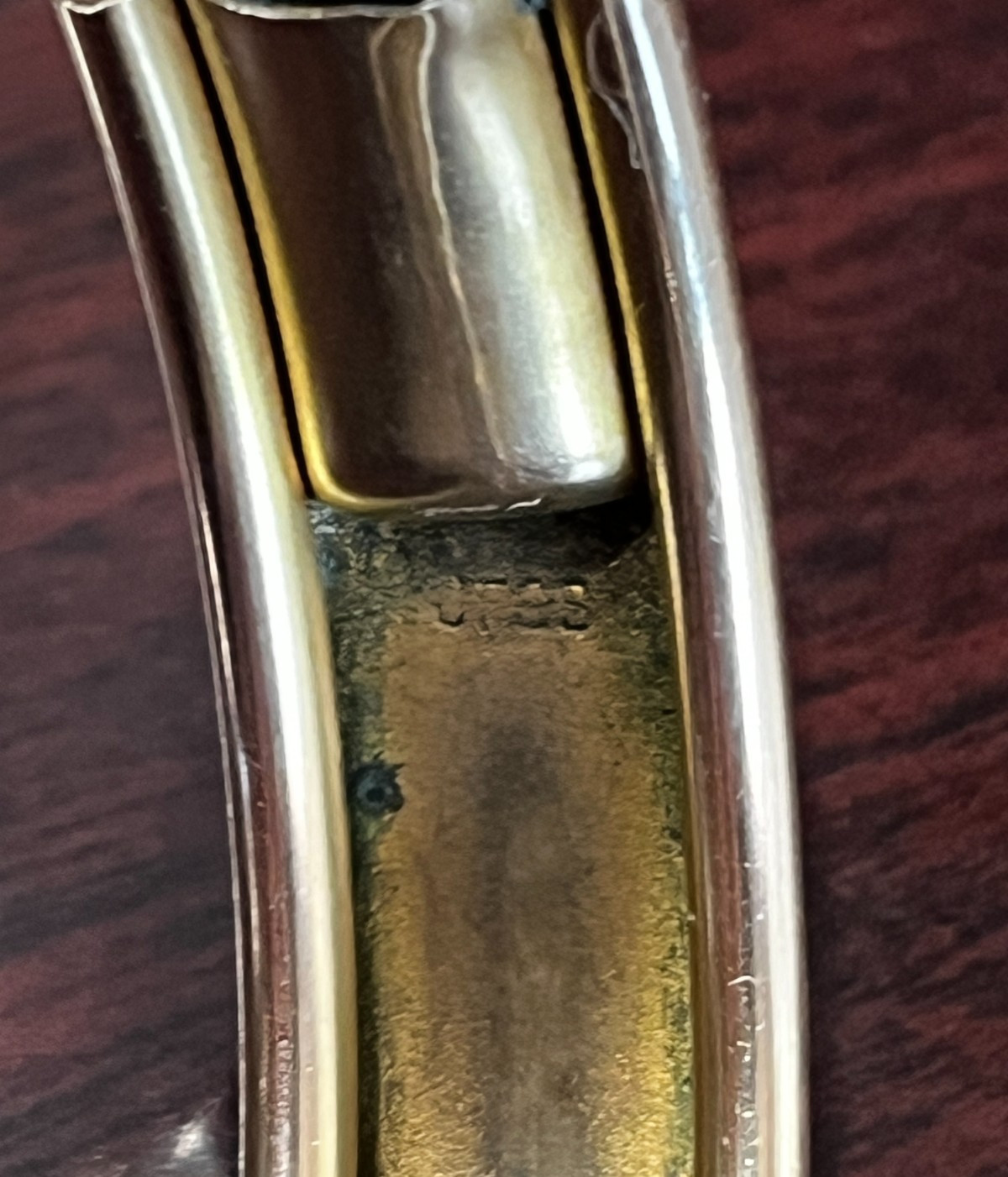 Vtg. JFSS Gold Filled Hinged Plain Bagle Bracelet 7″ 38.0 Grams