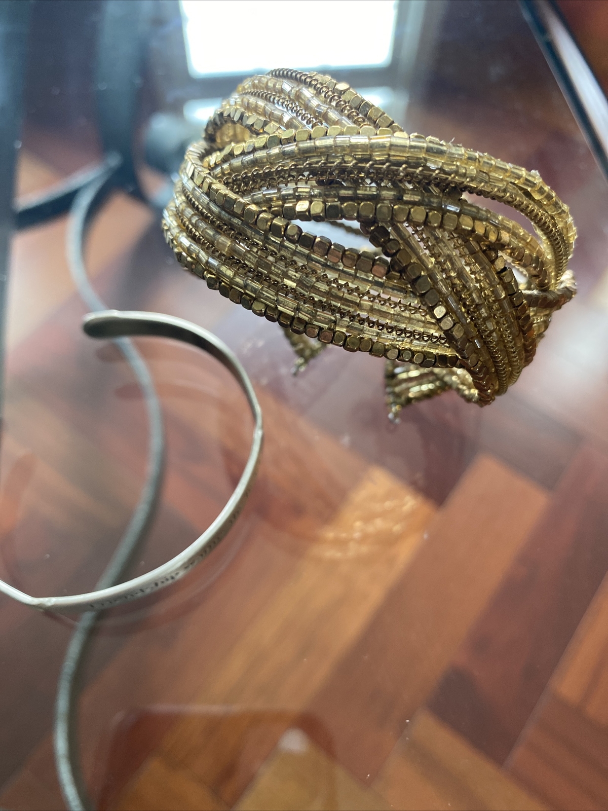15 Vintage Cuff Bangle Stretch Bracelets Lot Costume Jewelry Bead Avon Monet +