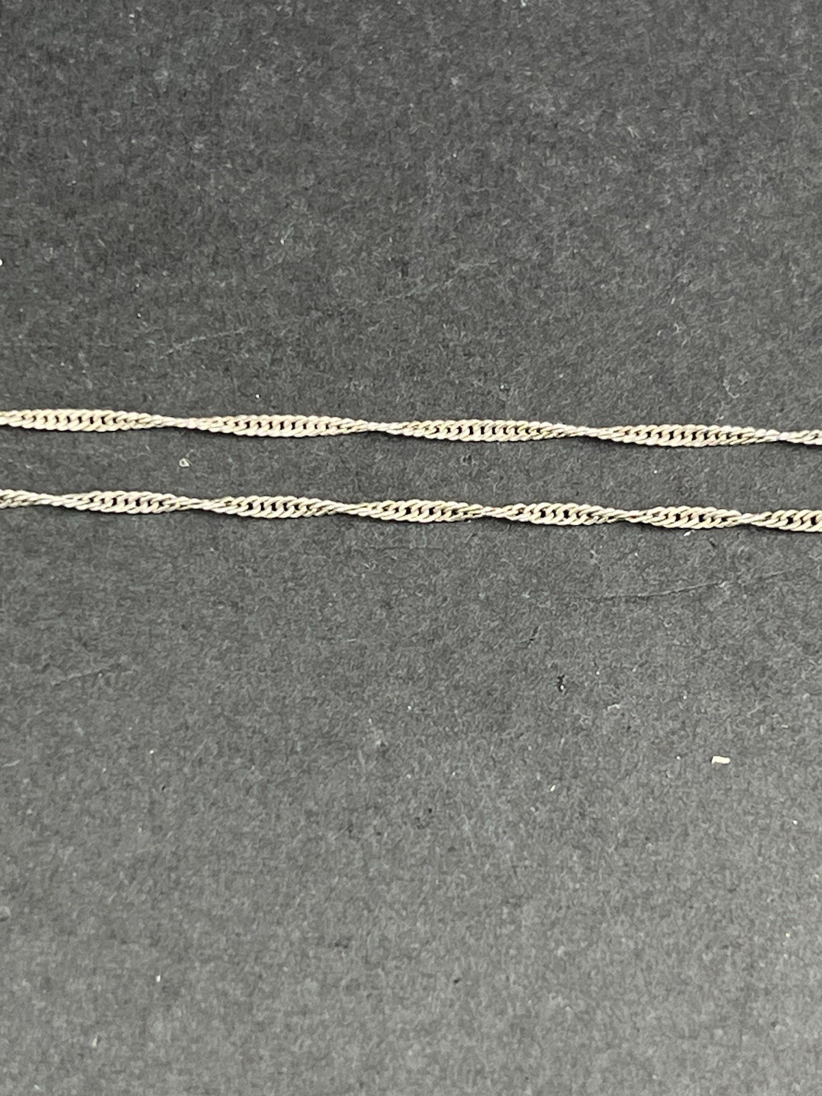 Vintage 925 Sterling Silver Rope Chain Necklace 18” 1.53g India