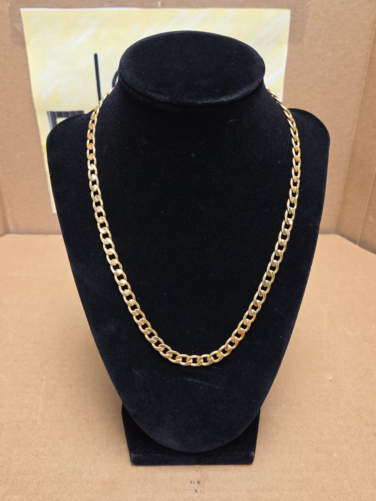 Vintage Avon Gold Tone Versatile Convertible Cuban Chain Necklace Set 18″