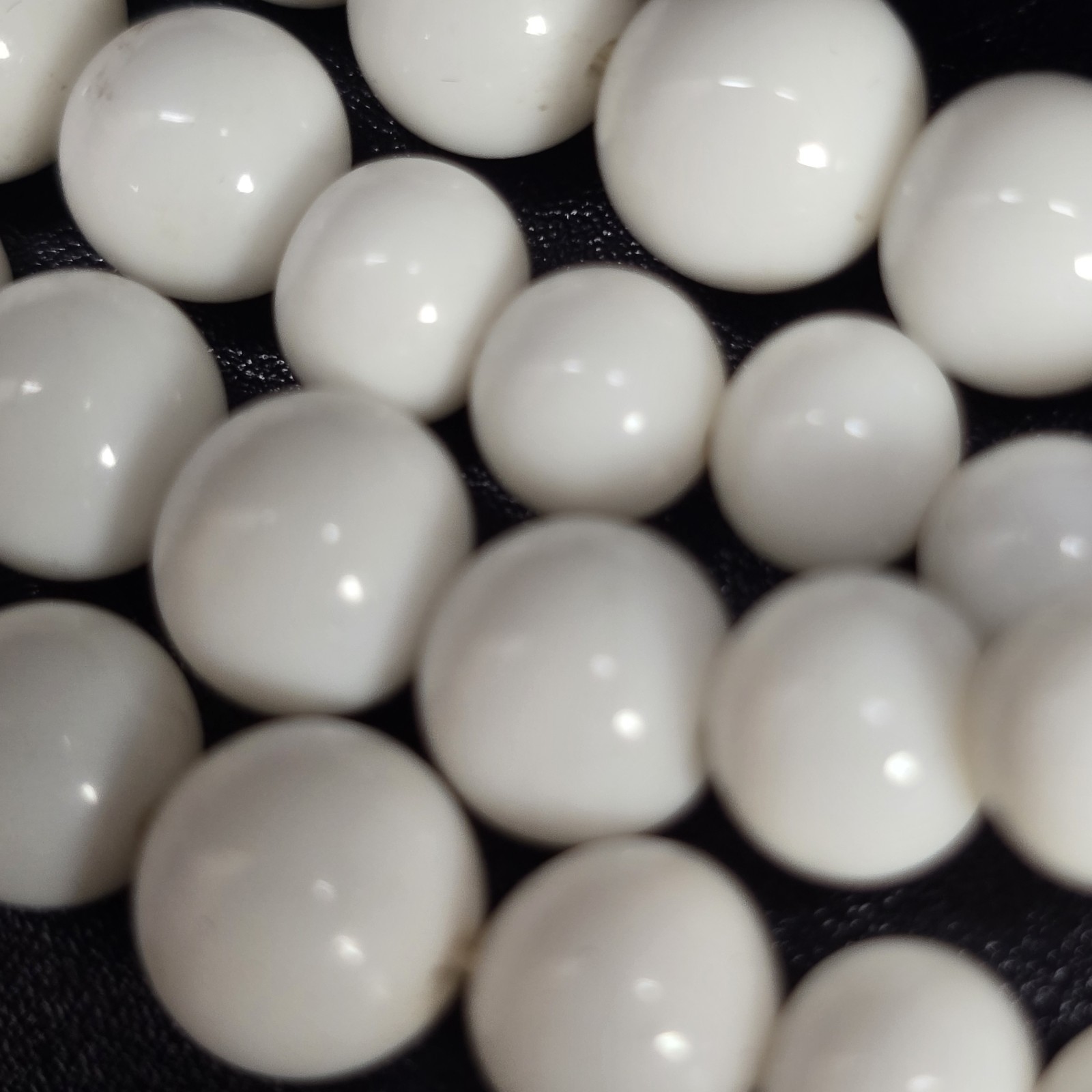 Vintage, Milk Glass And Multi Strand Necklaces, (Lot Of 3) Victorian Granicor