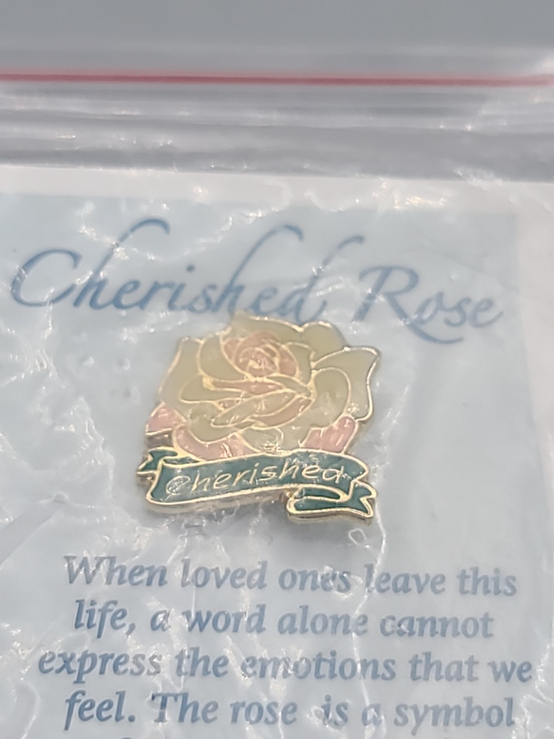 Cherished Rose Vintage Lapel Pin Valley Casting #FH20