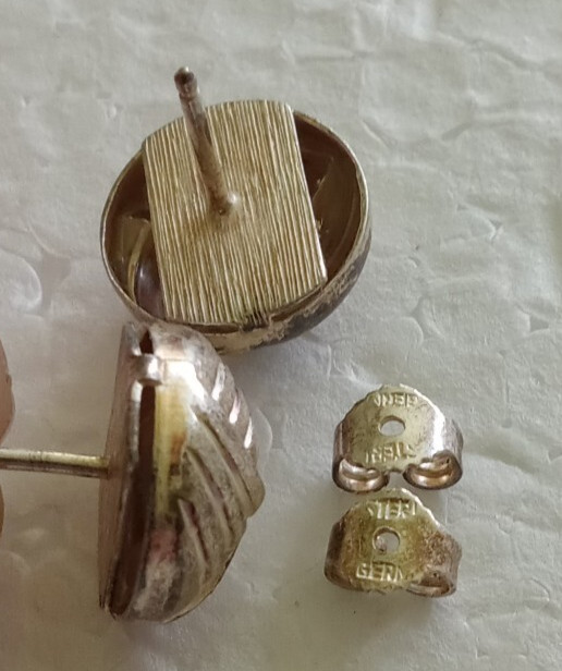 Vintage 80’s Sterling 925 Rachel Gera knot Earrings Post Back Signed Modernist