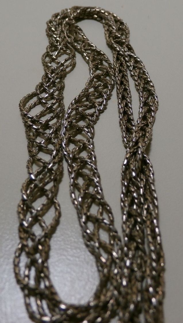 925 Sterling Silver Necklace 19-3/4 long Jewelry Unisex Chain MEX MD28V Vintage