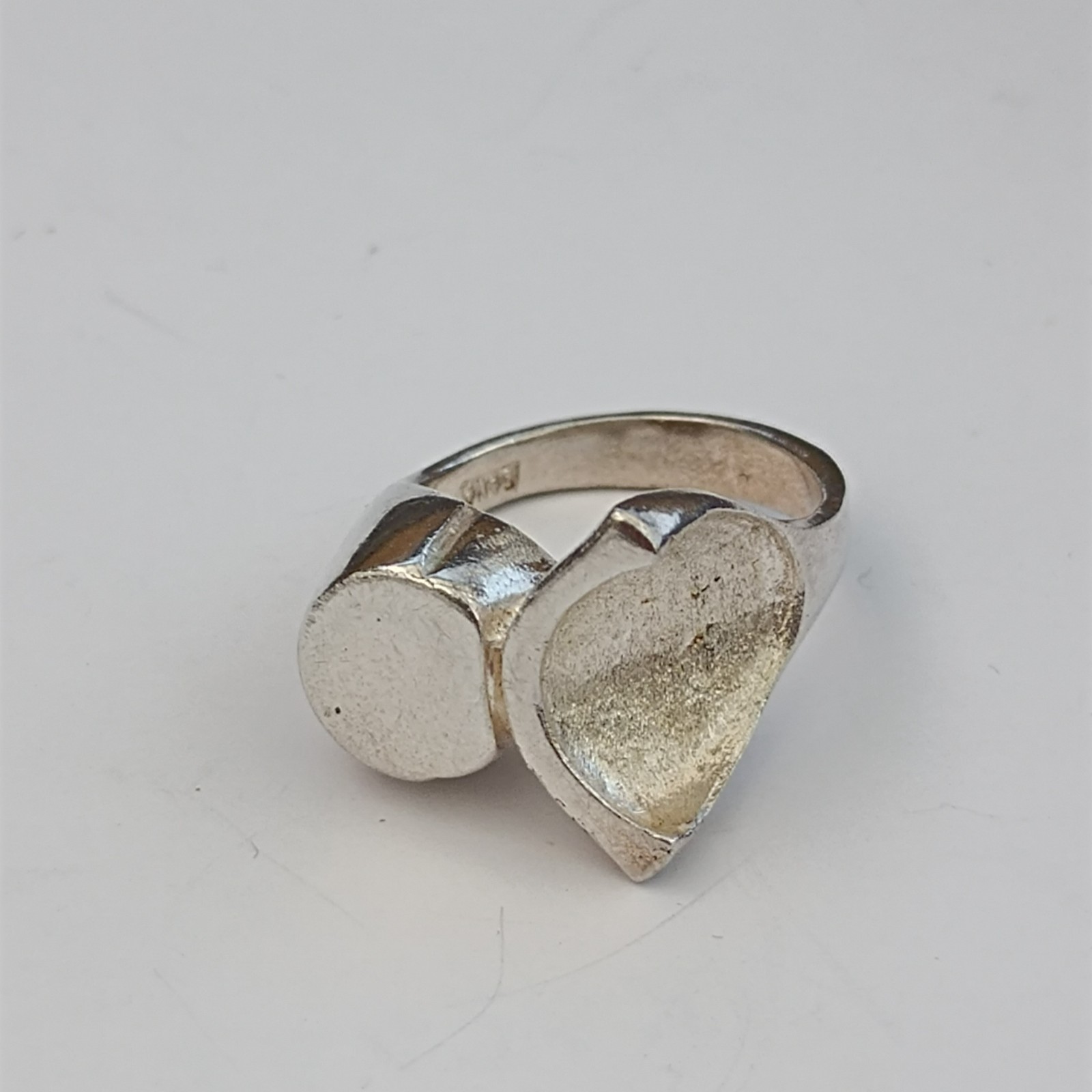 VTG Sterling Silver Ring Brutalist Modernist Sculptural Abstract Artisan OOAK 7