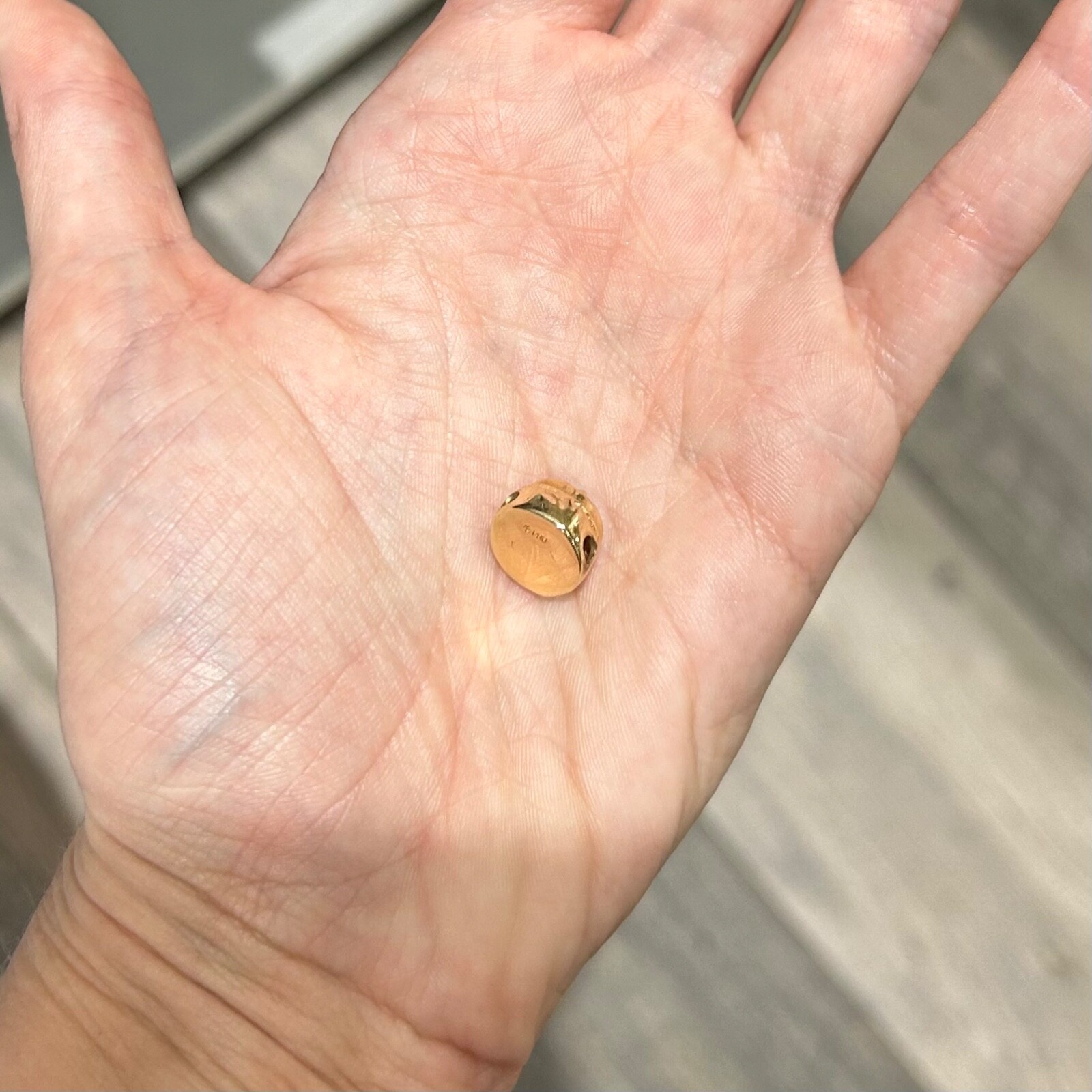 14k Gold Akoya Pearl Slide Bracelet Charm Vintage Wedding Cake Designer MA