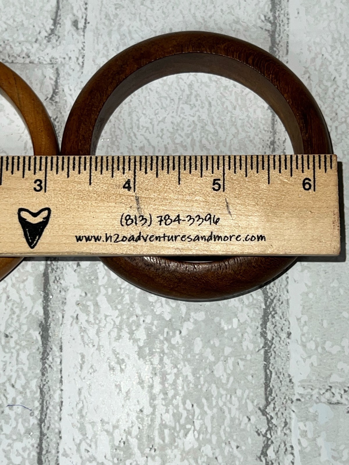 Wooden Bangles Vintage Set of 2, Slide On Natural Woods Earthy Boho