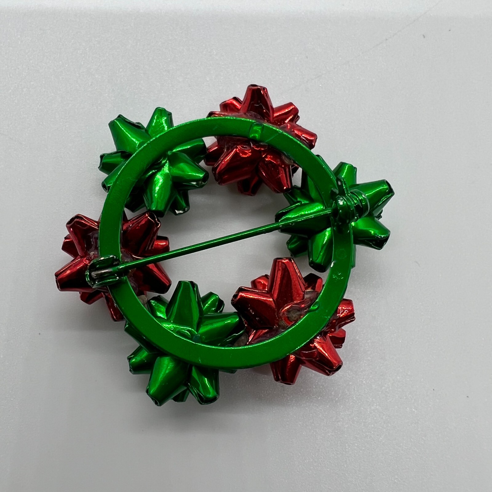 Vintage Christmas Brooch Lot – Tree Stocking Wreath Enamel Noel Pin Collection