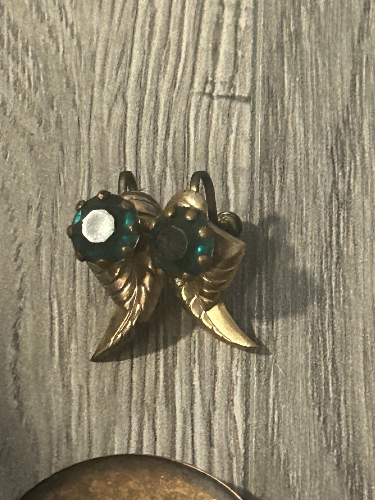 Vintage Copper Clip On & Screwback Earrings Unsigned MCM Lot Of 2 Pairs #470