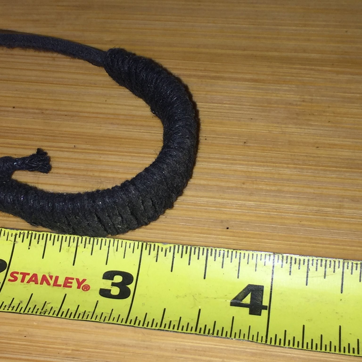 Black Leather Cord Wrap Bracelet Adjustable Tie Handmade Boho Unisex