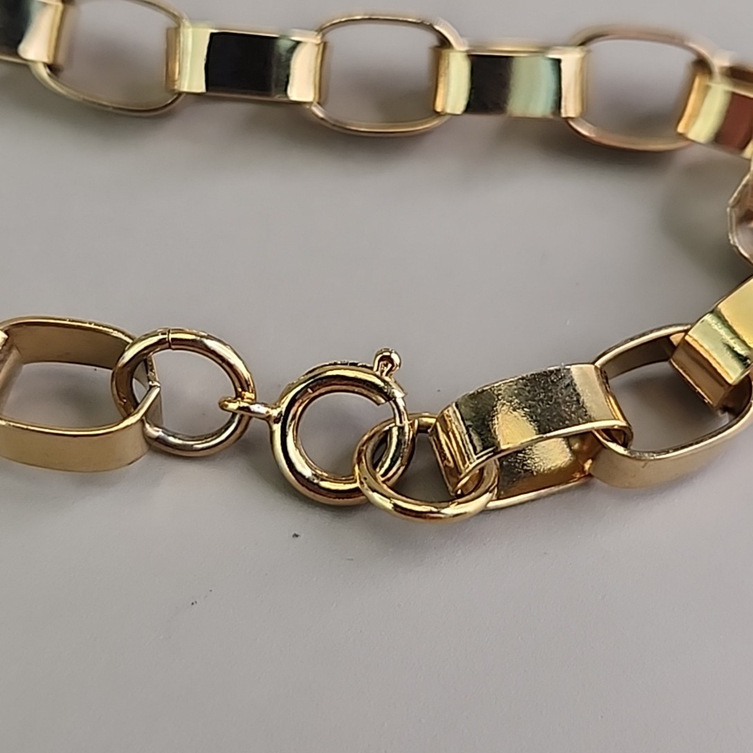 Vintage Mesh Ball Necklace Chunky Gold Tone Linked Chain 31″
