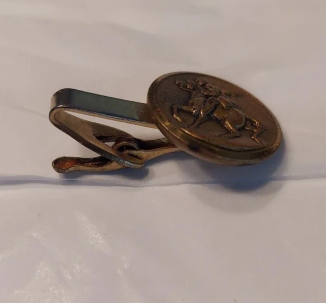 Antique Paul Revere Midnight Ride Tie Clip – Brass RARE!