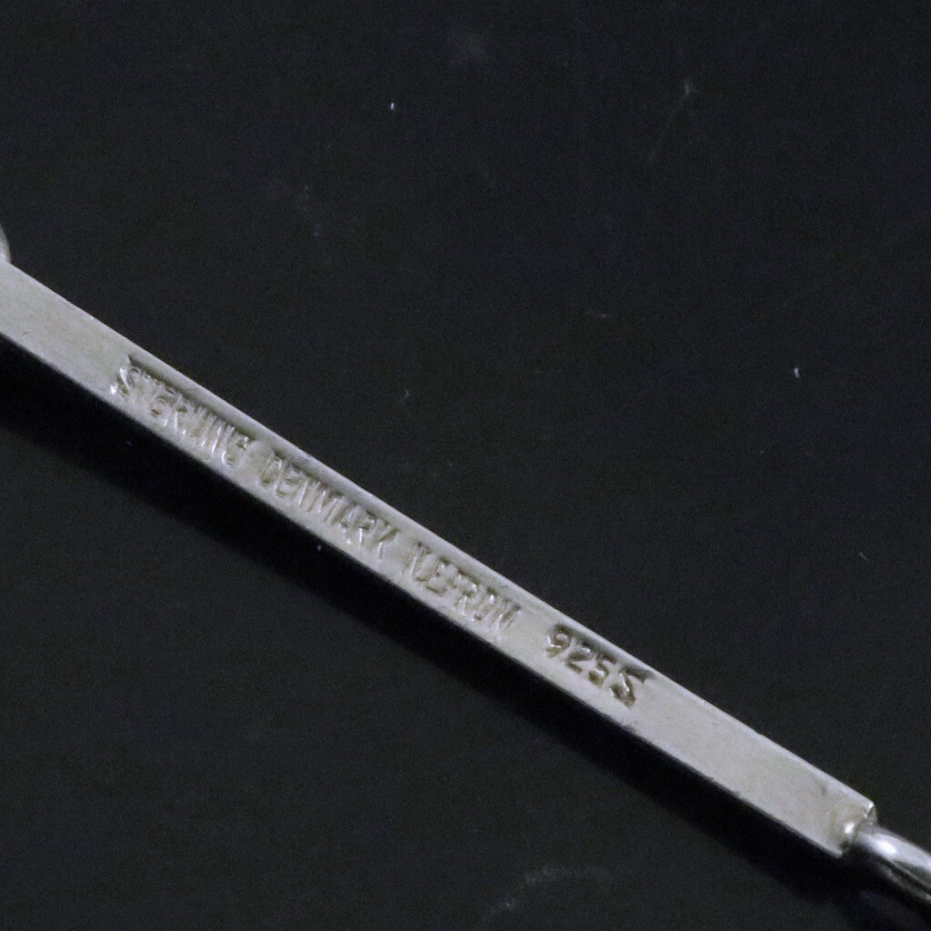 N.E. From – Denmark. Sterling Silver Necklace / Pendant with Hematite.