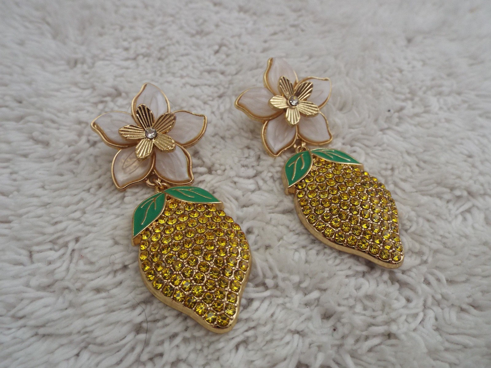 SUGARFIX By BAUBLEBAR Best of Zest Sweet Sour Lemon Flower Pierced Earrings(J46)