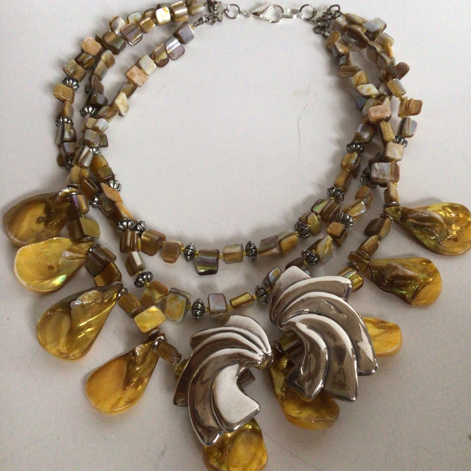 GORGEOUS SEBBAG VON MUSULIN NECKLACE PENDANTS STERLING