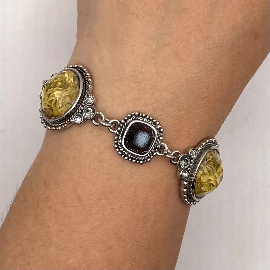 Vintage Cookie Lee Intaglio Bracelet