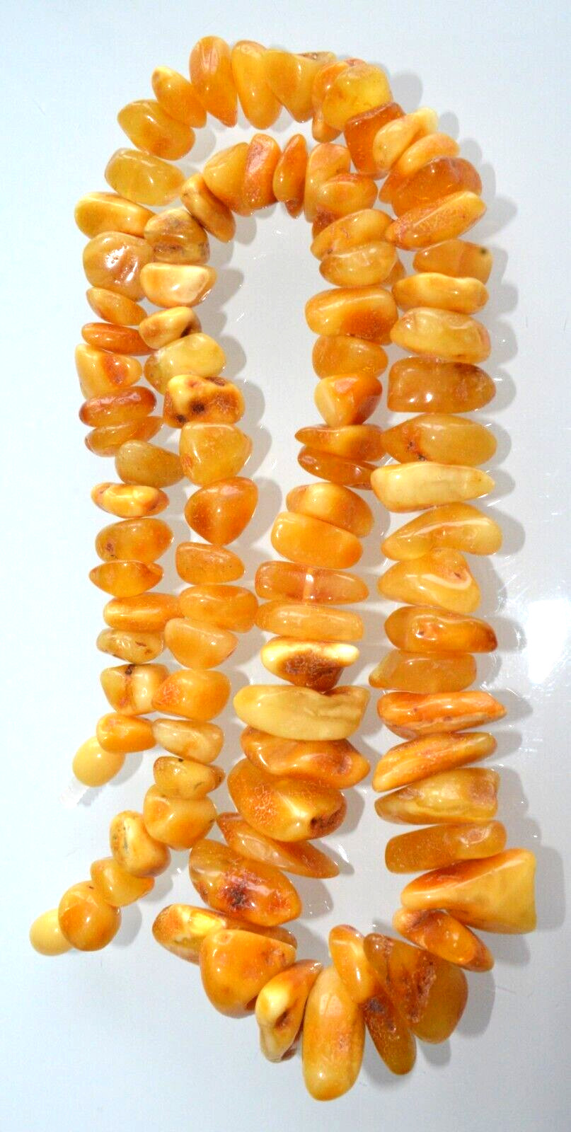 46gr RUSSIAN SOVIET BALTIC AMBER BEAD NECKLACE 琥珀 BRACELET STONE PENDANT EARRING