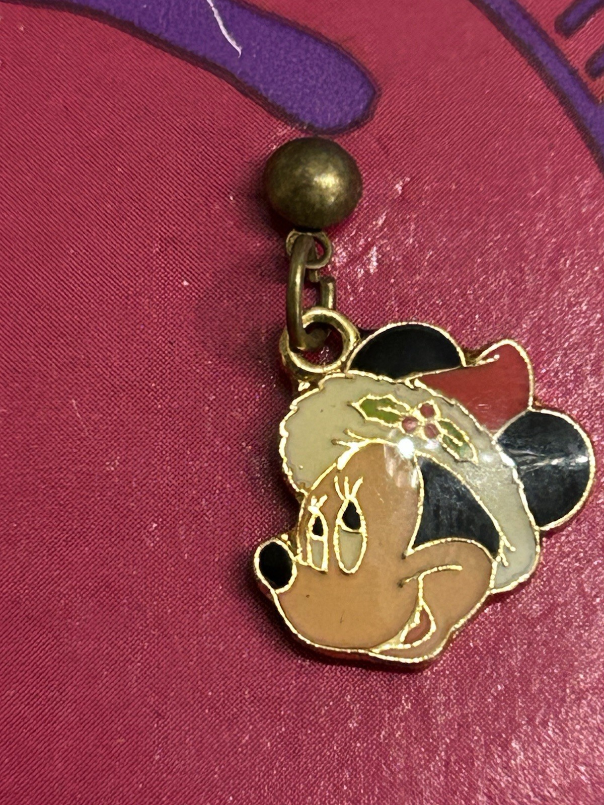 Vintage MICKEYS STUFF FOR KIDS MICKEY MOUSE Christmas EARINGS