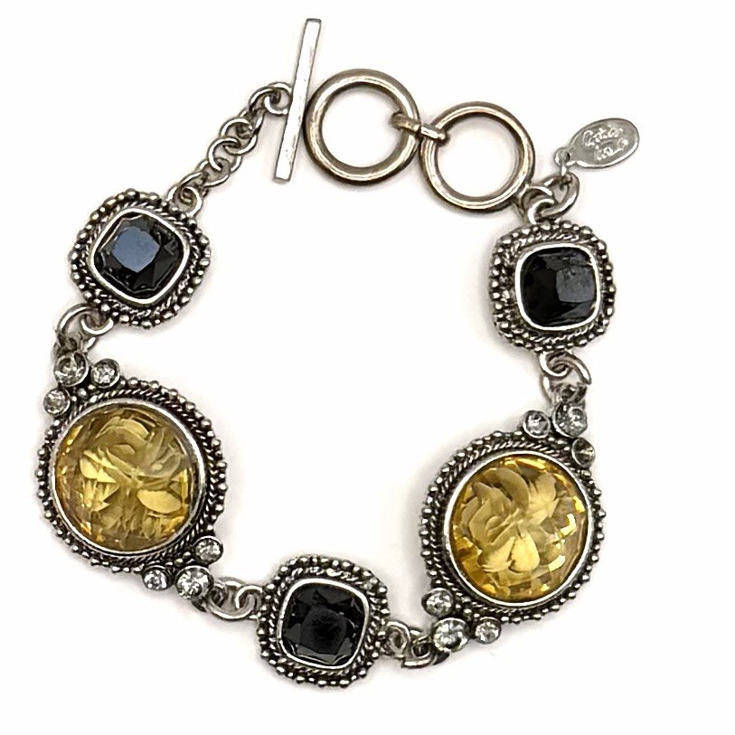 Vintage Cookie Lee Intaglio Bracelet