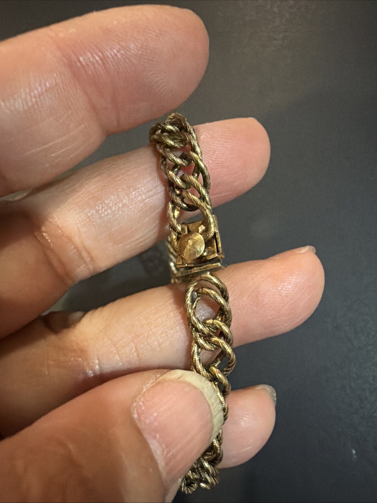 Vintage Gold Filled Chain Bracelet