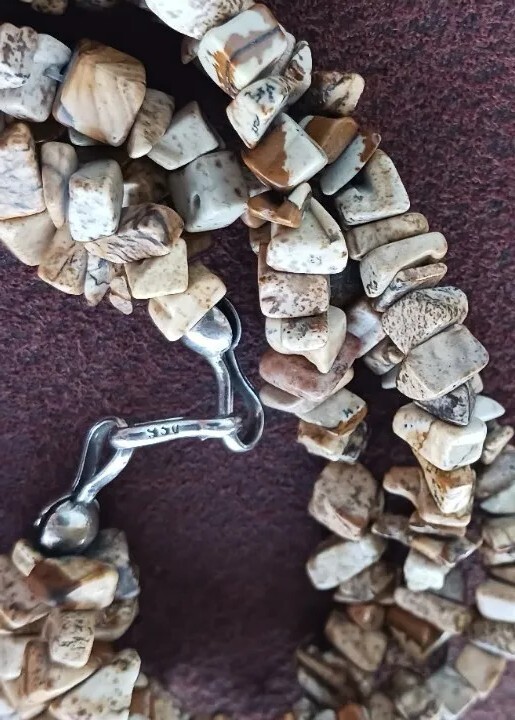 Vintage Necklace MARKED 950 Sterling Silver 18″ Long 76 grams
