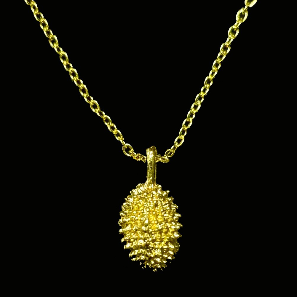 VTG Gold-plated? (NOT SURE ) Gold Tone Pendant Necklace marked ‘999’, 17 inch