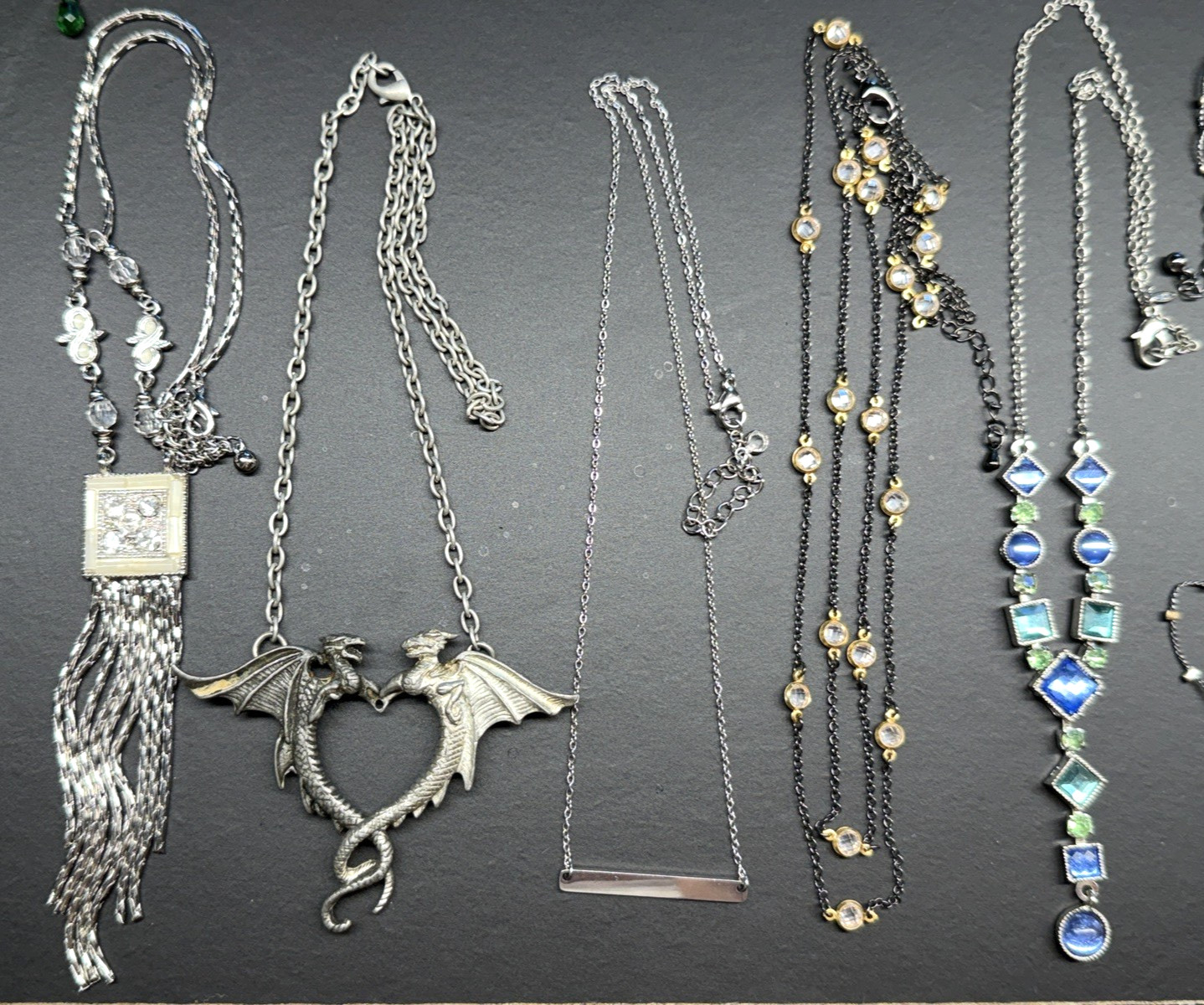 18 pieces Vintage Now Silver Tone Pendants Necklaces Lot Jewelry AVON LIA SOPHIA
