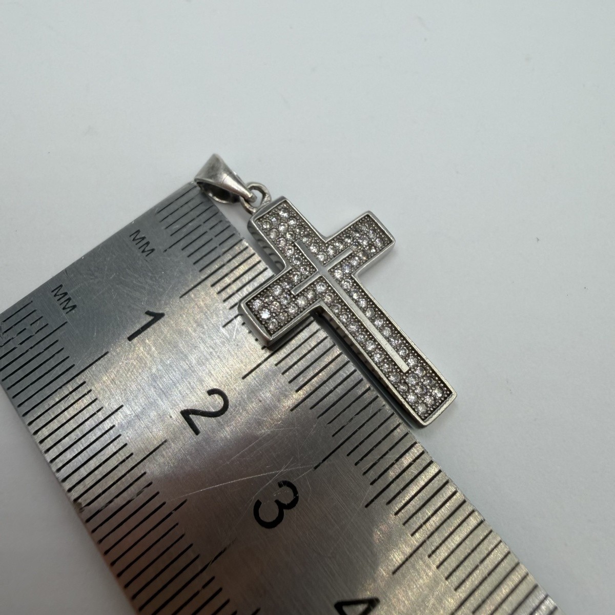 Vintage Pendant Icon Cross Sterling Silver 925 Jewelry Stamped Beautiful 2.94gr