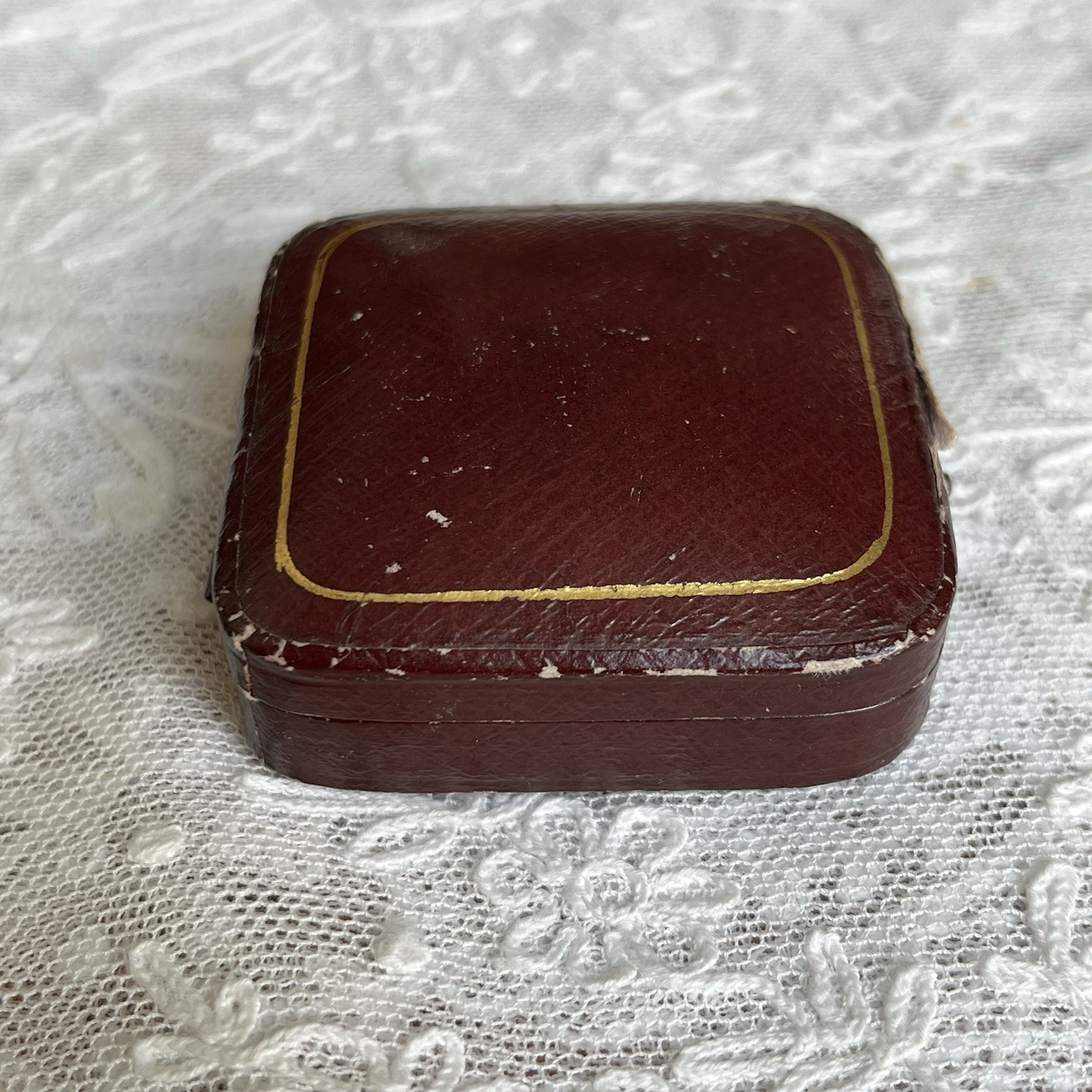 Antique Art Nouveau 14k Purple Enamel Diamond Orchid Brooch Pendant Original Box