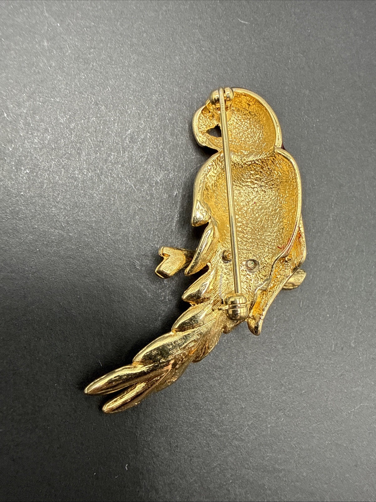 Vintage Colorful Enamel Bird Parrot Brooch Pin B61b