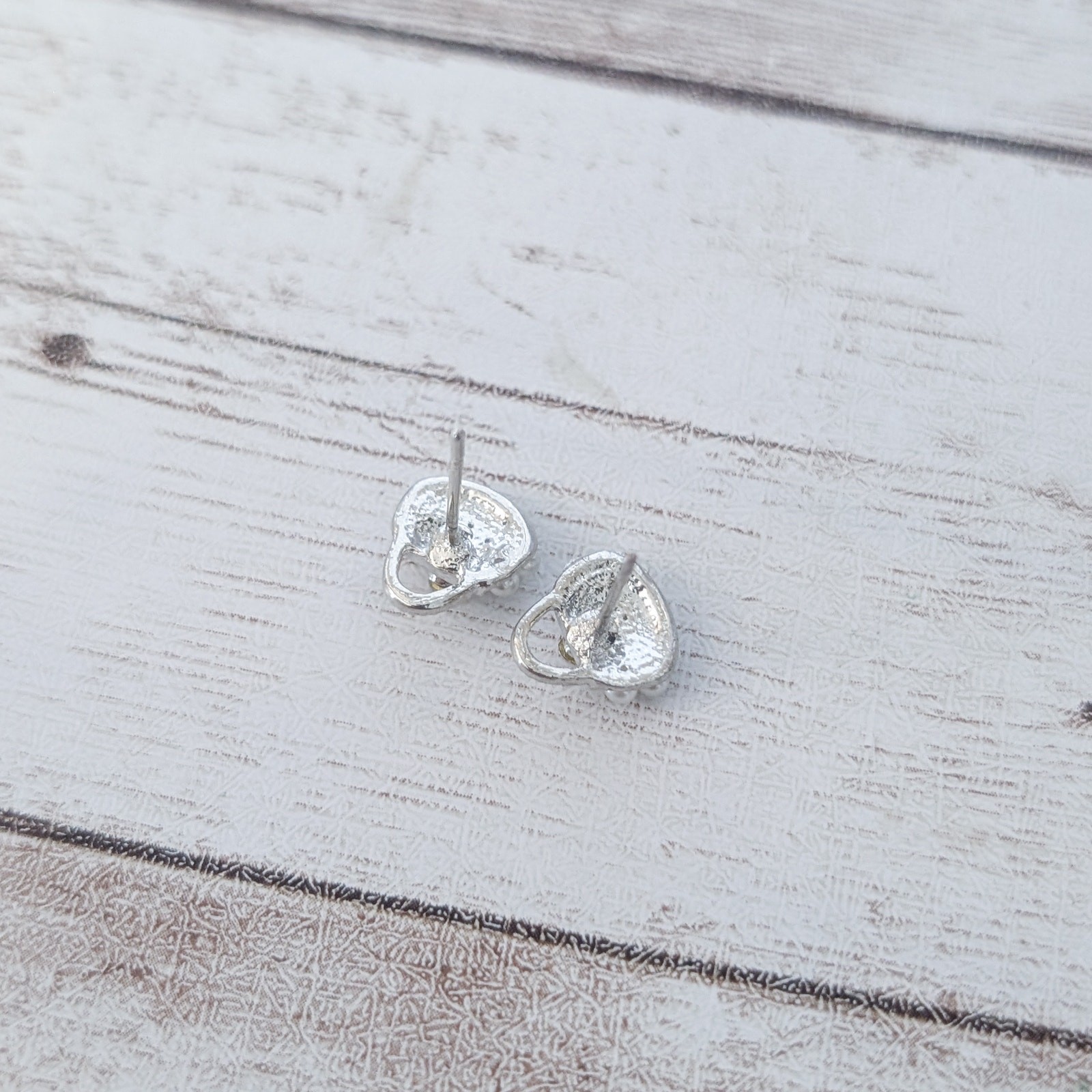 Vintage Stud Earrings Dainty Faux Pearl Purse