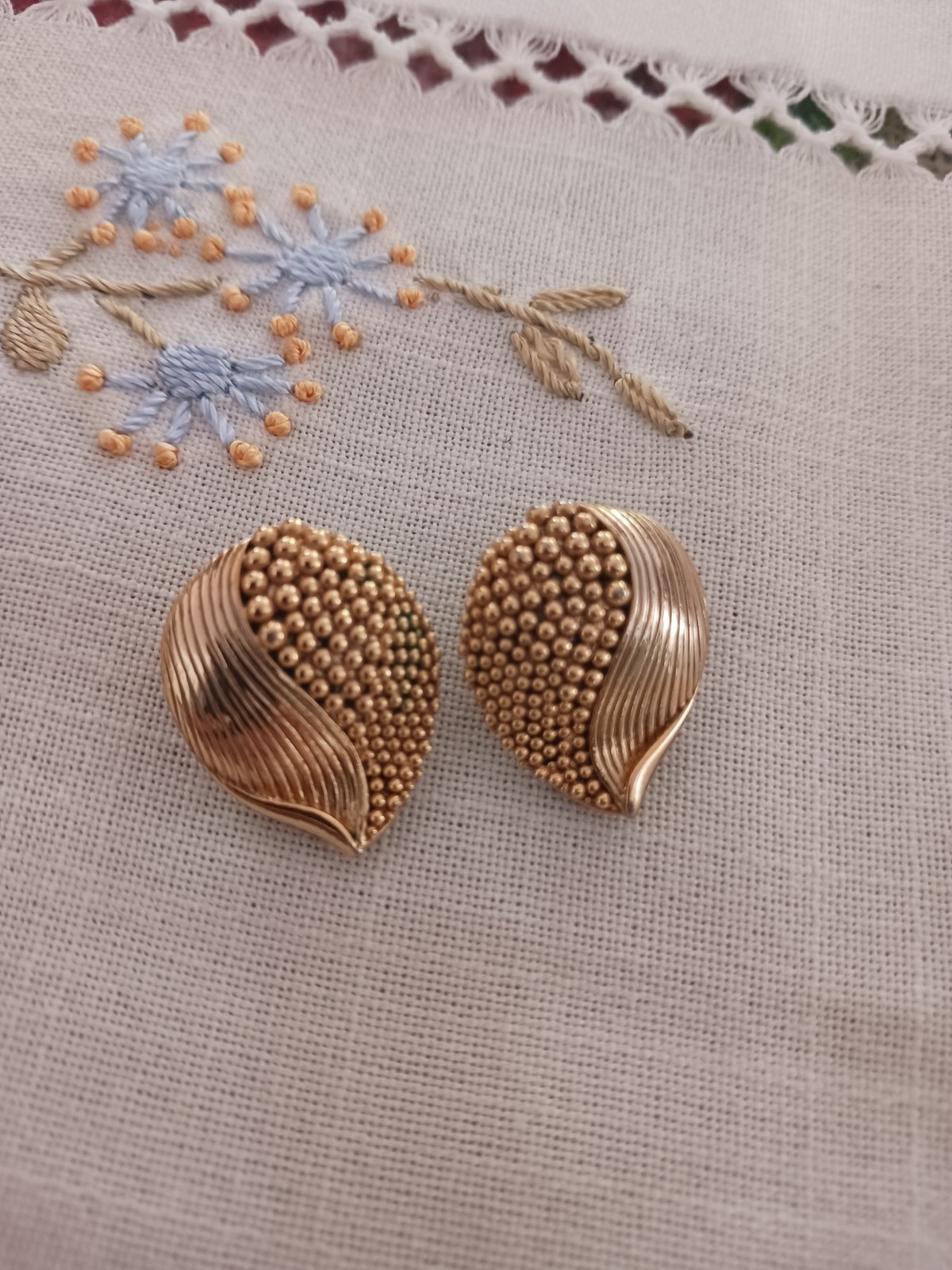 Clip Earrings Signed ORENA PARIS. Beautiful Clips Good