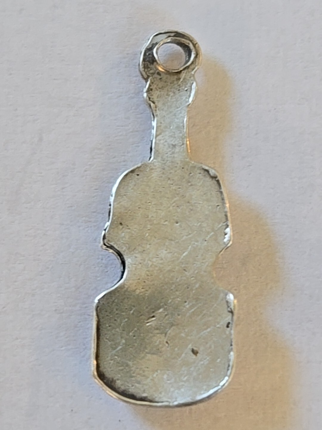 Sterling Silver ~ Violin Charm ~ GOOD FOR DAILY WEAR! ~ VINTAGE!