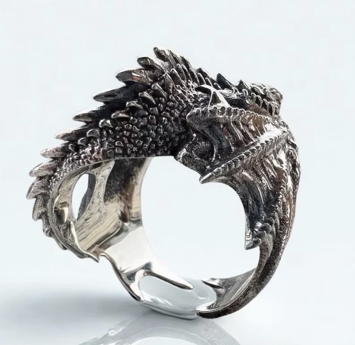 Vintage Gothic Fantasy Adjustable Punk Dragon Ring