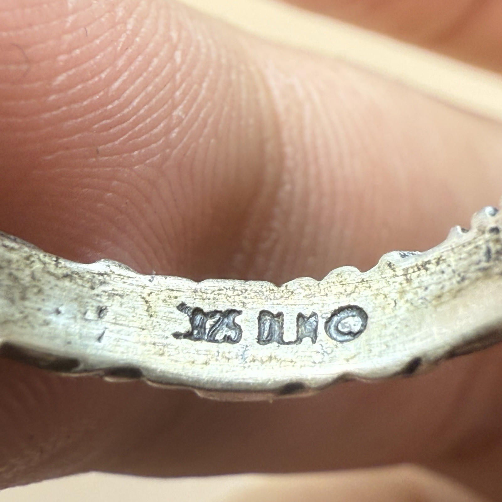 Dian Malouf Tribal Stack Stacking Ring Sterling Silver 925 Size 7.5 DLM