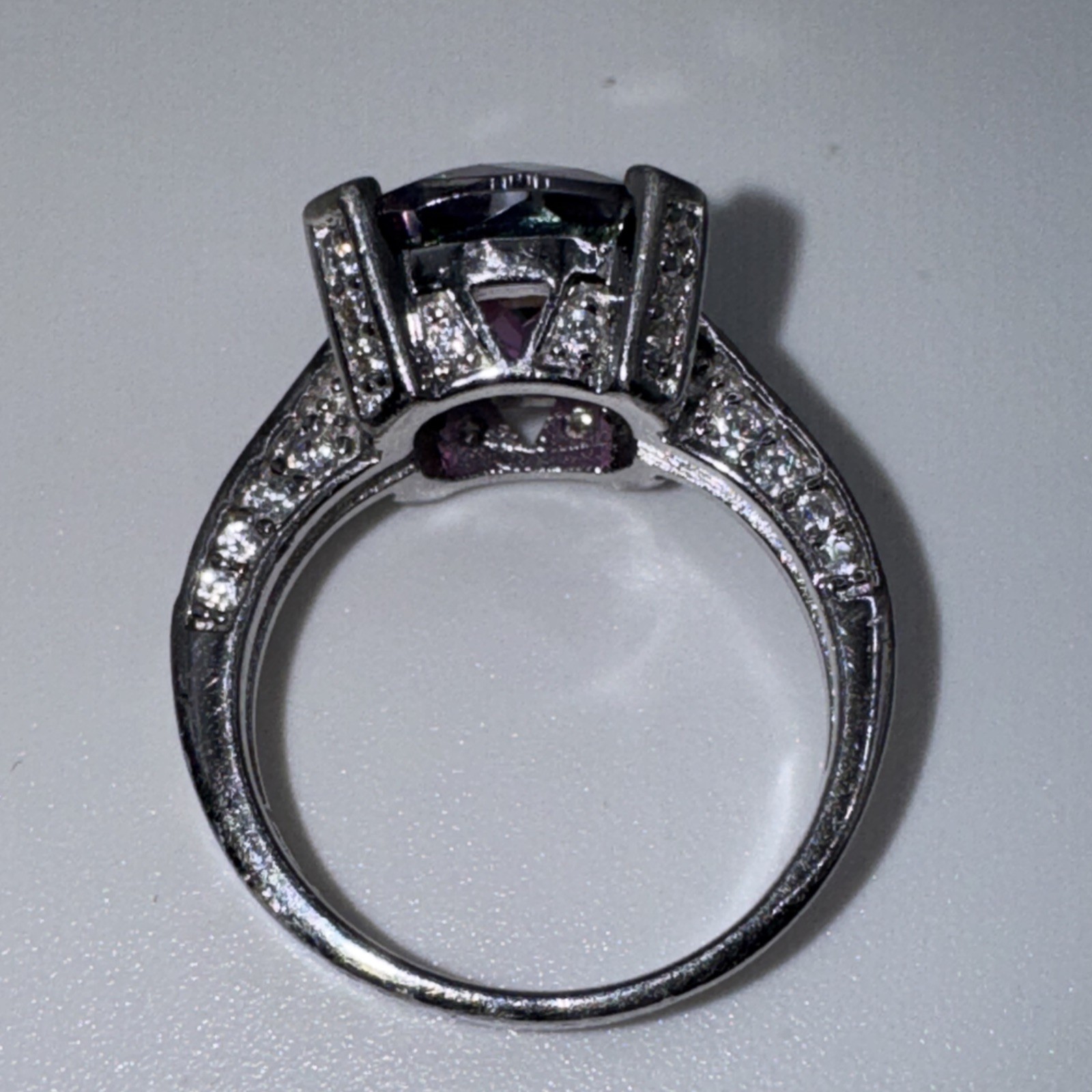 Large Square Cushion Cut Mystic Topaz Sz7.5. 925 Sterling. 06260030SC