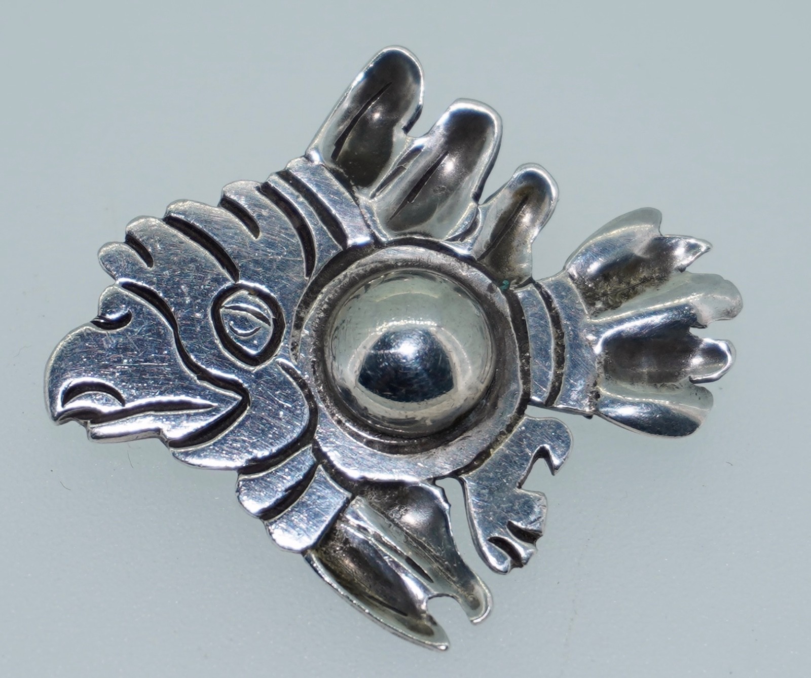 Original William Spratling Flying Eagle 980 Silver Pin