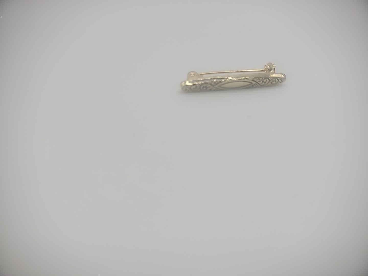 Vintage Gold Tone Bar Brooch Pin Small Dainty Jewelry Costume