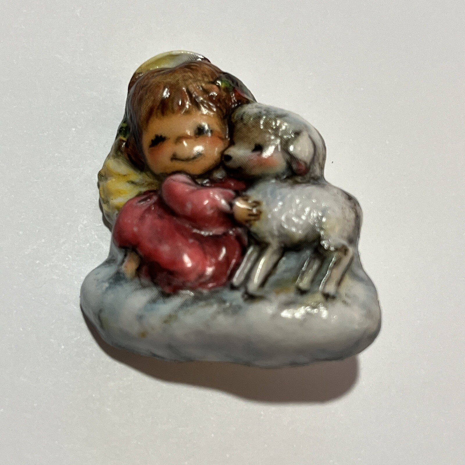 Hallmark Vintage 1976 Christmas Angel & Santa Charmer Brooch / Pins 2 Lot