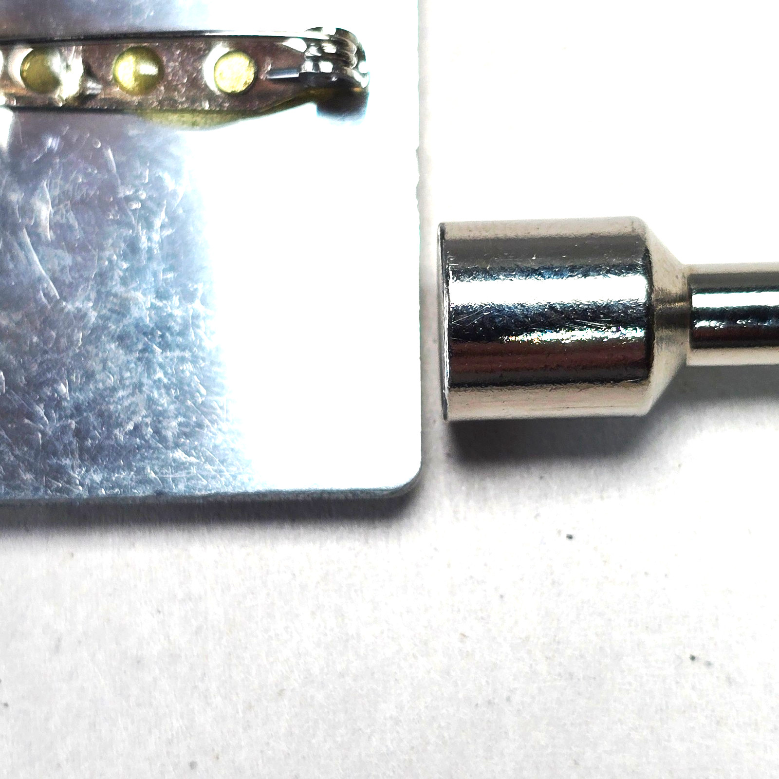 Vintage Handcrafted Sunburst Heart Brooch Mixed Metal Safety Bar Clasp