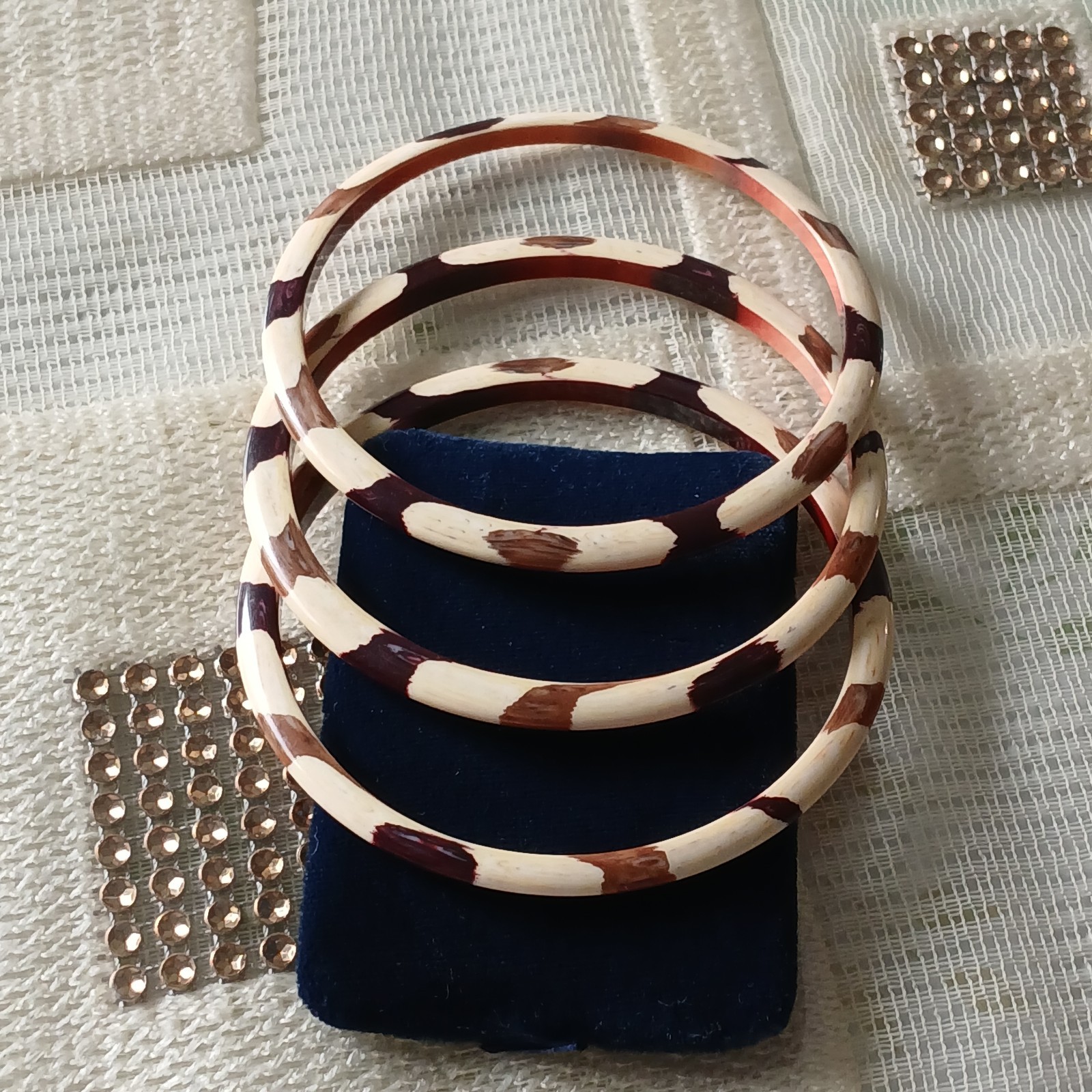 Vintage Plastic Bangles, Fall Colors, Autumn Bracelets Thanksgiving Set Of 3
