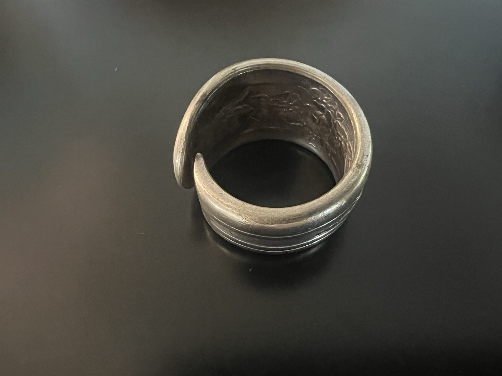 Vintage Silver Plated Spoon Ring size 8