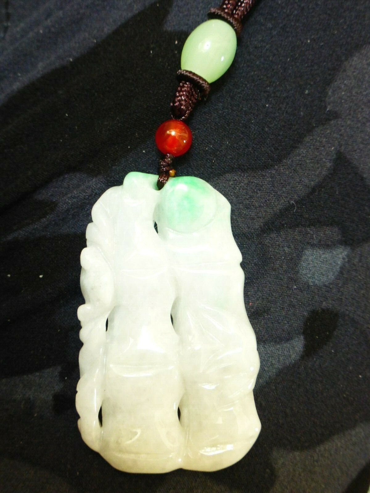 Chinese Natural Carved Jade Pendant