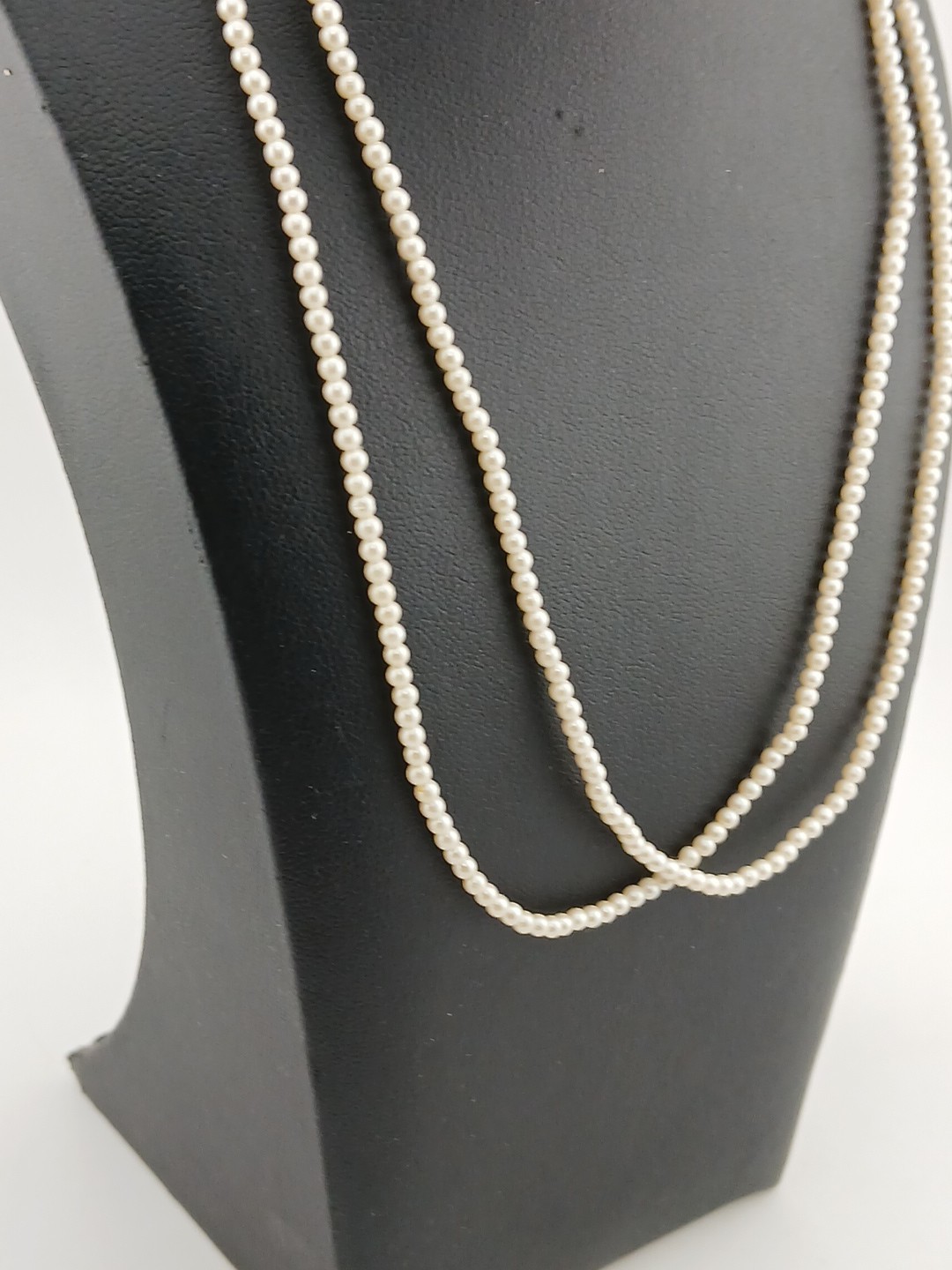 1928 brand Delicate Dainty 2 strand faux pearls gold tone accents necklace