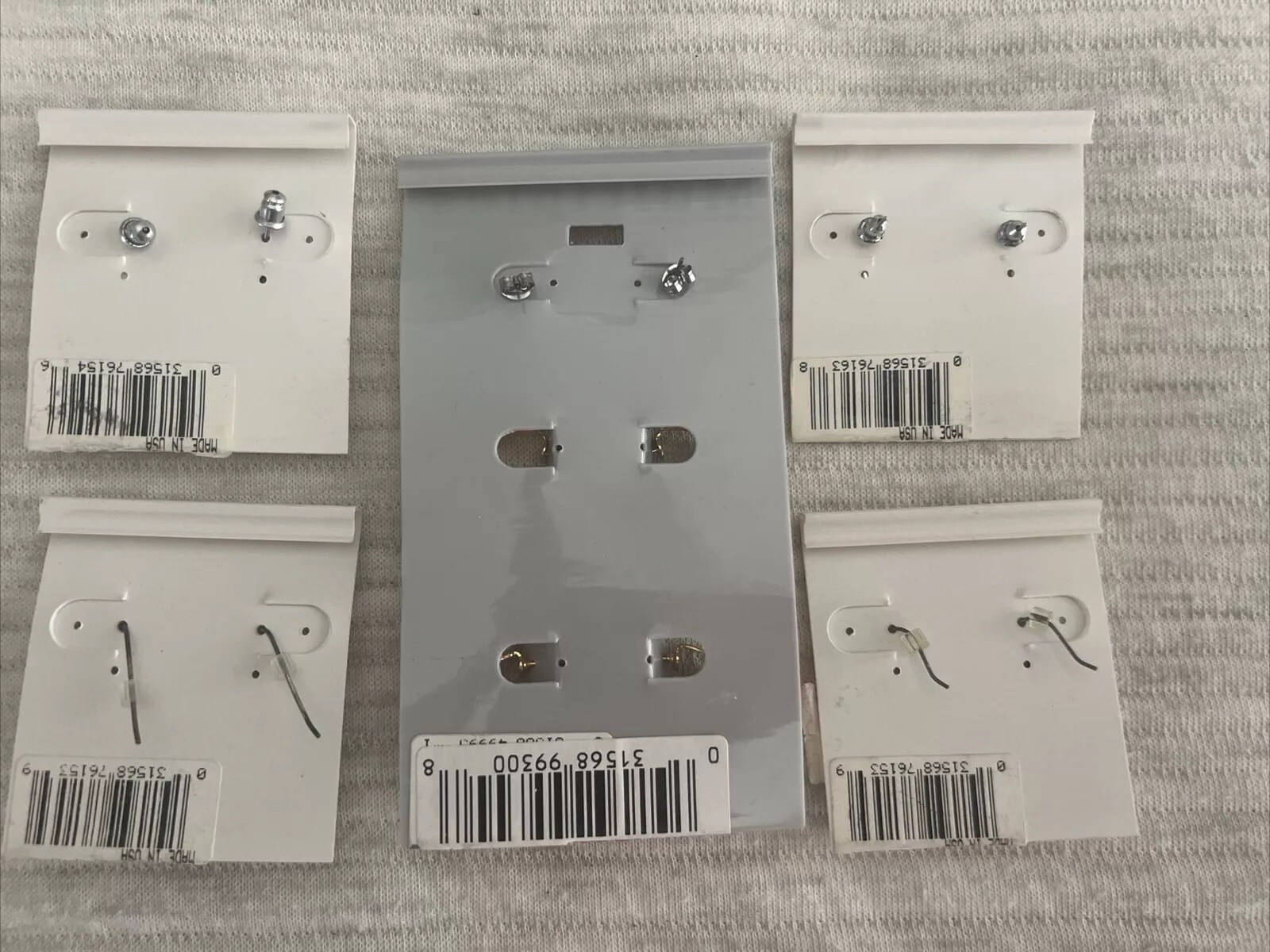 Vintage 90s White stag Earring Lot Wal-mart Pearl Crystal Glass Lot Of 5 Collect