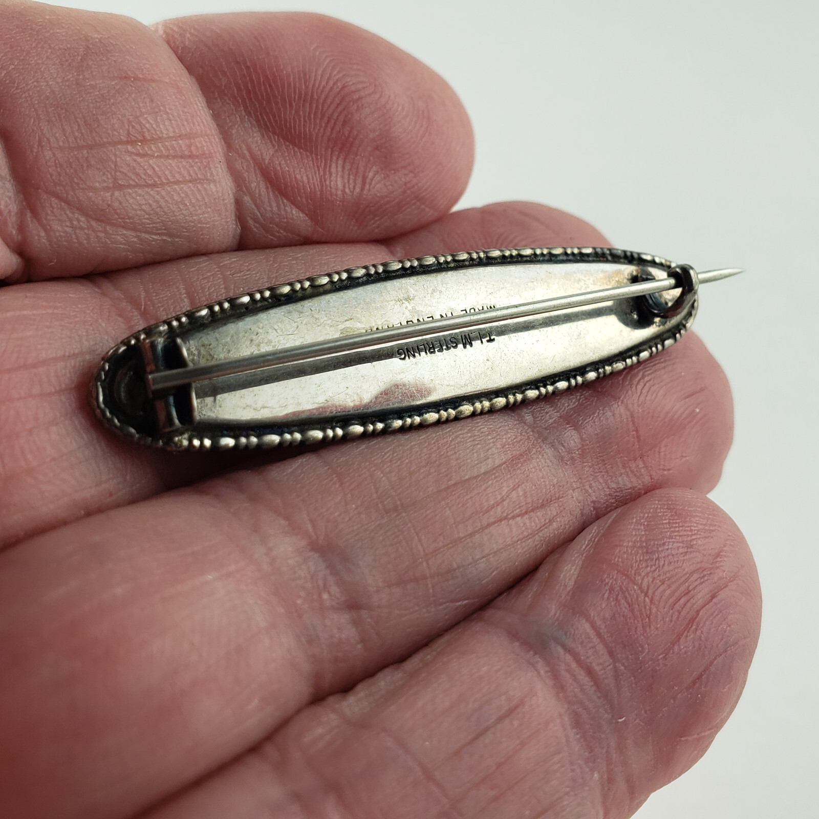 Sterling Silver TLM England Butterfly Wing Brooch Art Deco 6.6g [7371]