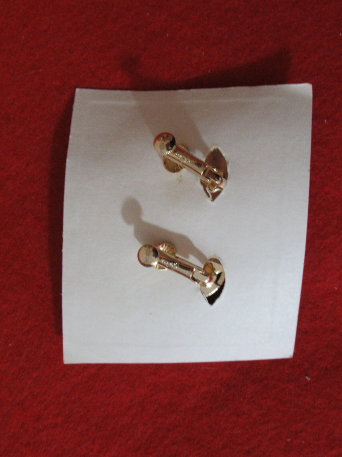 Vintage CORO PEGASUS New Gold tone Adjustable Clip On Earrings NOS