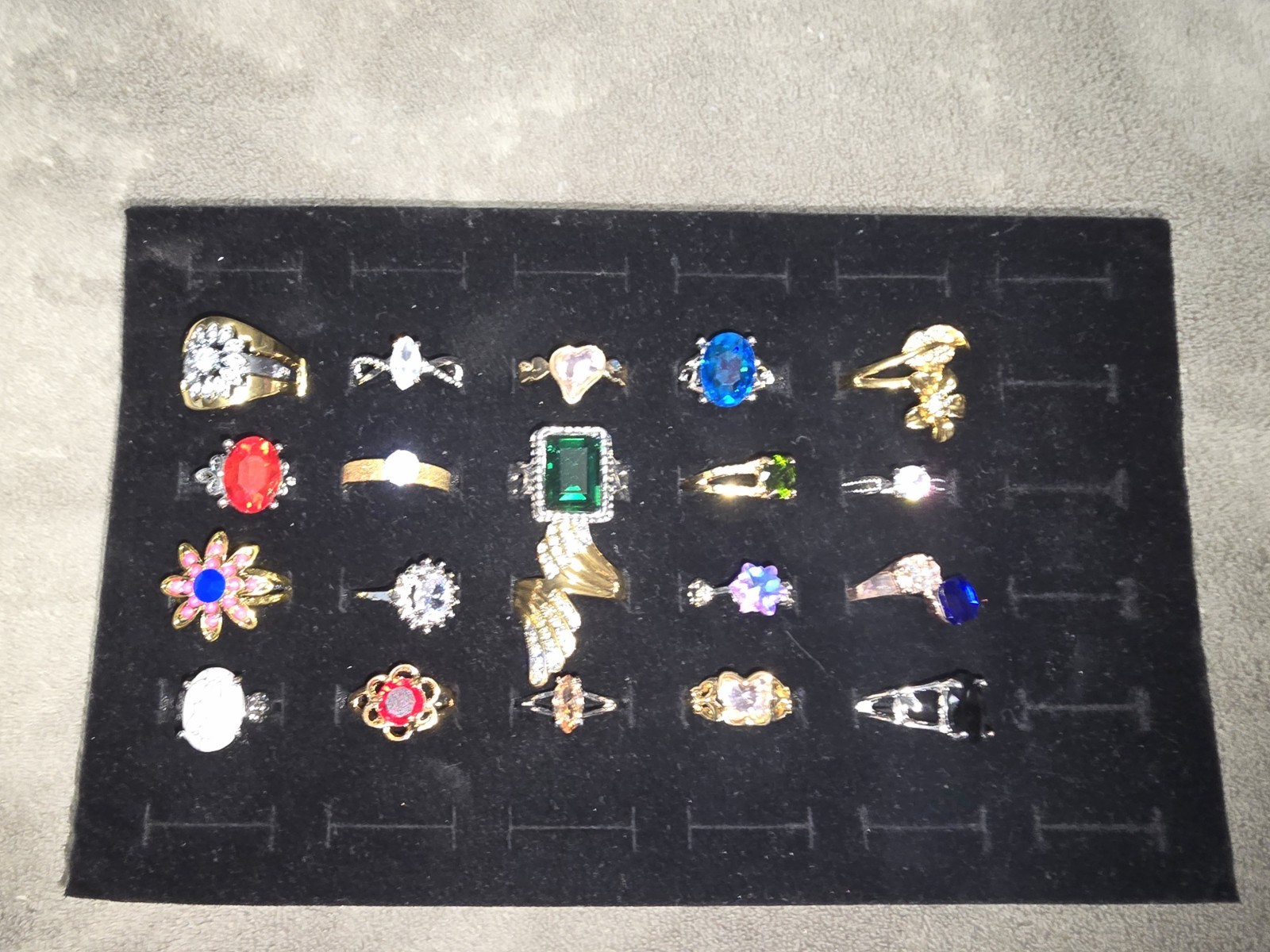 Modern Vintage 20 Piece Costume Ring Lot