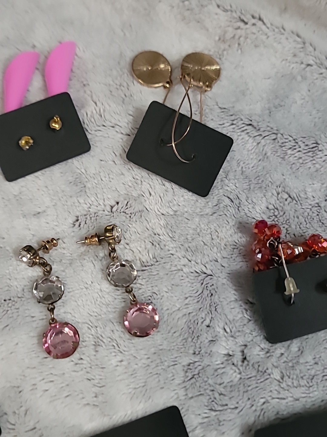 Lot of 19 Vintage Style Earrings for Pierced Ears Multicolor