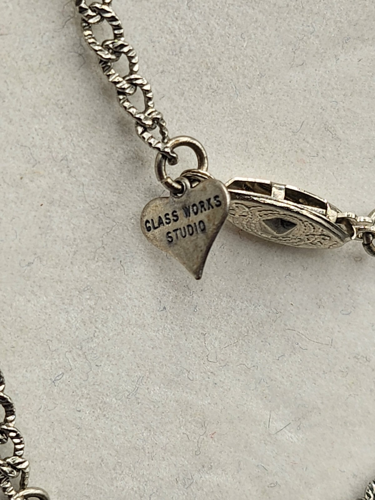 Vintage Rare Nautical Theme “Glass Works Studio” Necklace 32″L